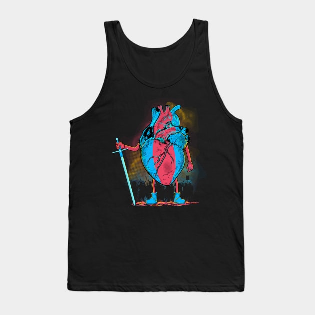 Brave Heart Tank Top by mainial